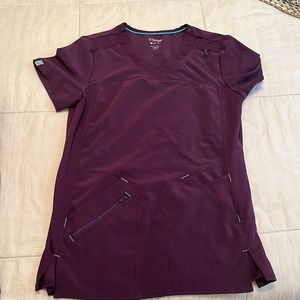 Scrub Star Eggplant Jogger Scrub Set